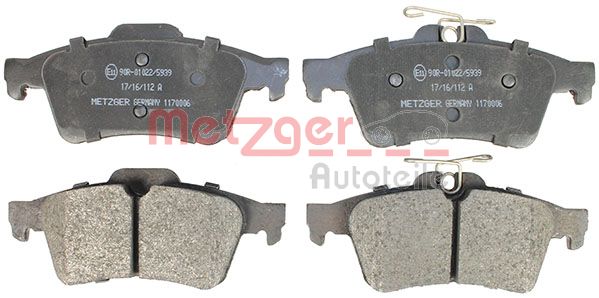 METZGER 1170006 GREENPARTS Bremsbelagsatz, Scheibenbremse
